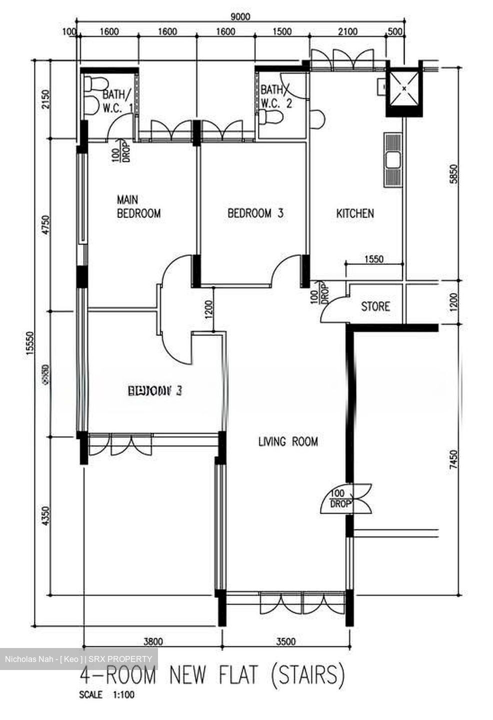 Blk 224 Boundary Ville (Serangoon), HDB 4 Rooms #539967151